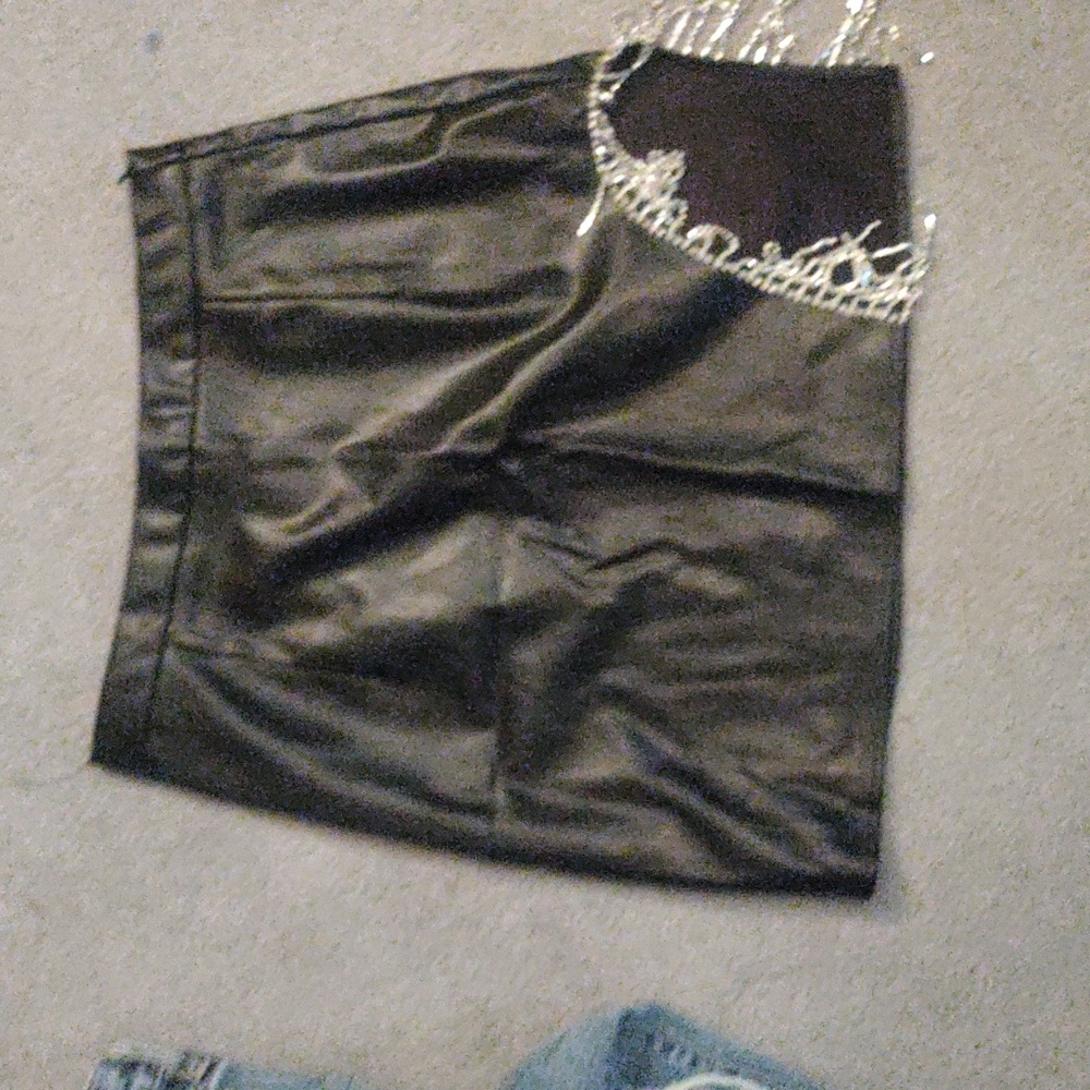 Pleather skirt